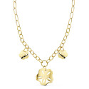 18K COLLAR CADENA Y FLOR ORO AMARILLO 42CM 18K COLLAR CADENA Y FLOR ORO AMARILLO 42CM