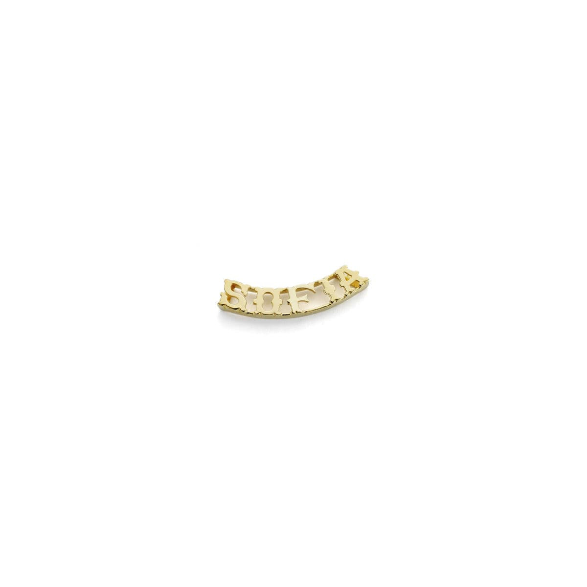 18K COLGANTE NOMBRE PERSONALIZADO ORO AMARILLO 5 LETRAS