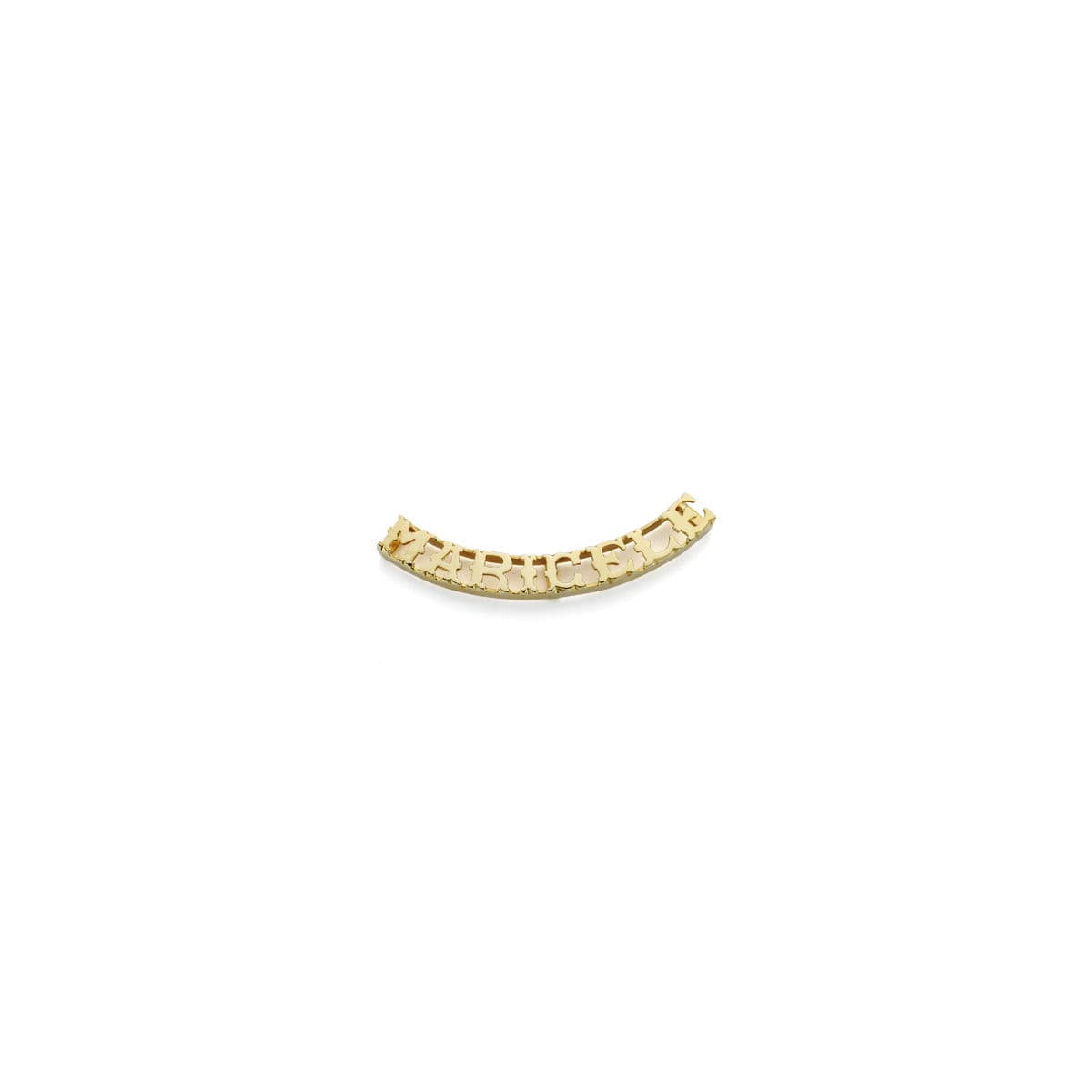 18K COLGANTE NOMBRE PERSONALIZADO ORO AMARILLO 8 LETRAS.