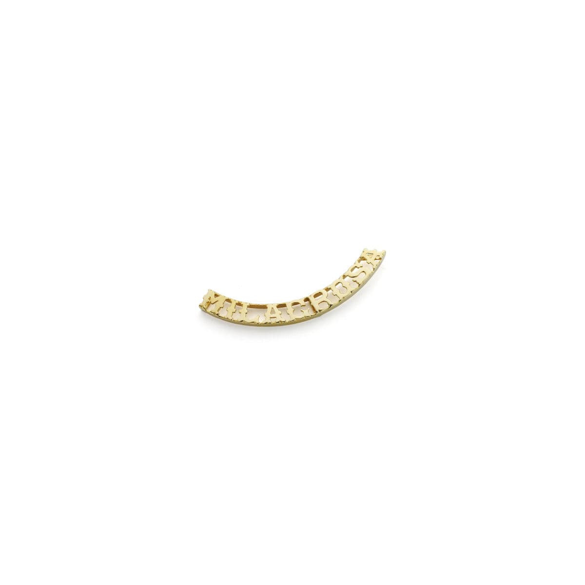 18K COLGANTE NOMBRE PERSONALIZADO 9 ORO AMARILLO LETRAS.