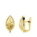 18K PENDIENTES ORO AMARILLO HOJA LAPIDADOS 12X7 MM CIERRE CATALÁN 18K PENDIENTES ORO AMARILLO HOJA LAPIDADOS 12X7 MM CIERRE CATALÁN