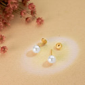 18K PENDIENTES ORO AMARILLO PERLA CULTIVDAD 6 MM CIERRE TUERCA 18K PENDIENTES ORO AMARILLO PERLA CULTIVDAD 6 MM CIERRE TUERCA