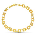 18K PULSERA ORO AMARILLO FLORES 19CM ANCHO 7 MM 18K PULSERA ORO AMARILLO FLORES 19CM ANCHO 7 MM