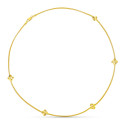 18K COLLAR ORO AMARILLO FLORES Y CADENA REDONDA ESPIGA 45CM 18K COLLAR ORO AMARILLO FLORES Y CADENA REDONDA ESPIGA 45CM