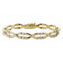 18K PULSERA ORO BICOLOR LONGITUD 19CM ANCHO 7 MM 18K PULSERA ORO BICOLOR LONGITUD 19CM ANCHO 7 MM