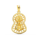 18K MEDALLA ORO AMARILLO VIRGEN DE LOS DESAMPARADOS CERCO CALADO 22X15 MM 18K MEDALLA ORO AMARILLO VIRGEN DE LOS DESAMPARADOS CERCO CALADO 22X15 MM