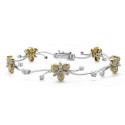 18K PULSERA ORO BICOLOR CIRCONITA LONGITUD 20CM ANCHO 10 MM 18K PULSERA ORO BICOLOR CIRCONITA LONGITUD 20CM ANCHO 10 MM