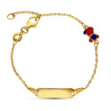 18K PULSERA ESCLAVA ORO AMARILLO OSO ESMALTE 16CM 18K PULSERA ESCLAVA ORO AMARILLO OSO ESMALTE 16CM