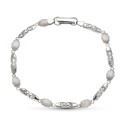 18K PULSERA ORO BLANCO CIRCONITAS