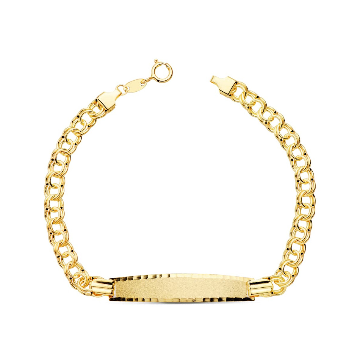 18K PULSERA ESCLAVA HUNGARA ORO AMARILLO 18.5 CM