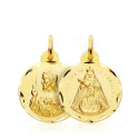 18K ESCAPULARIO ORO AMARILLO CORAZON DE JESUS VIRGEN DE LA CANDELARIA ORO AMARILLO 18 MM 18K ESCAPULARIO ORO AMARILLO CORAZON DE JESUS VIRGEN DE LA CANDELARIA ORO AMARILLO 18 MM