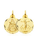 18K ESCAPULARIO ORO AMARILLO CRISTO DE LA LAGUNA VIRGEN DE LA CANDELARIA 18 MM 18K ESCAPULARIO ORO AMARILLO CRISTO DE LA LAGUNA VIRGEN DE LA CANDELARIA 18 MM