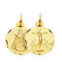 18K ESCAPULARIO ORO AMARILLO CRISTO DE LA LAGUNA VIRGEN DE LA CANDELARIA 20 MM 18K ESCAPULARIO ORO AMARILLO CRISTO DE LA LAGUNA VIRGEN DE LA CANDELARIA 20 MM