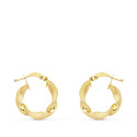 18K AROS ORO AMARILLO MATE Y BRILLO HUECOS 17 MM 18K AROS ORO AMARILLO MATE Y BRILLO HUECOS 17 MM