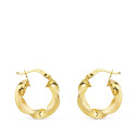 18K AROS ORO AMARILLO MATE Y BRILLO HUECOS 18 MM 18K AROS ORO AMARILLO MATE Y BRILLO HUECOS 18 MM