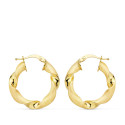 18K AROS ORO AMARILLO MATE Y BRILLO HUECOS 24 X 4 MM 18K AROS ORO AMARILLO MATE Y BRILLO HUECOS 24 X 4 MM
