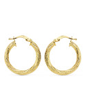 18K AROS ORO AMARILLO HUECOS GRANILLADOS 21 MM 18K AROS ORO AMARILLO HUECOS GRANILLADOS 21 MM
