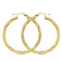 18K AROS ORO AMARILLO HUECOS GRANILLADOS 32X3 MM 18K AROS ORO AMARILLO HUECOS GRANILLADOS 32X3 MM