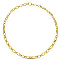 18K GARGANTILLA ORO AMARILLO ESLABONES OVALES 45CM 18K GARGANTILLA ORO AMARILLO ESLABONES OVALES 45CM