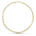 18K GARGANTILLA ORO BICOLOR ESLABONES OVALES 18K GARGANTILLA ORO BICOLOR ESLABONES OVALES