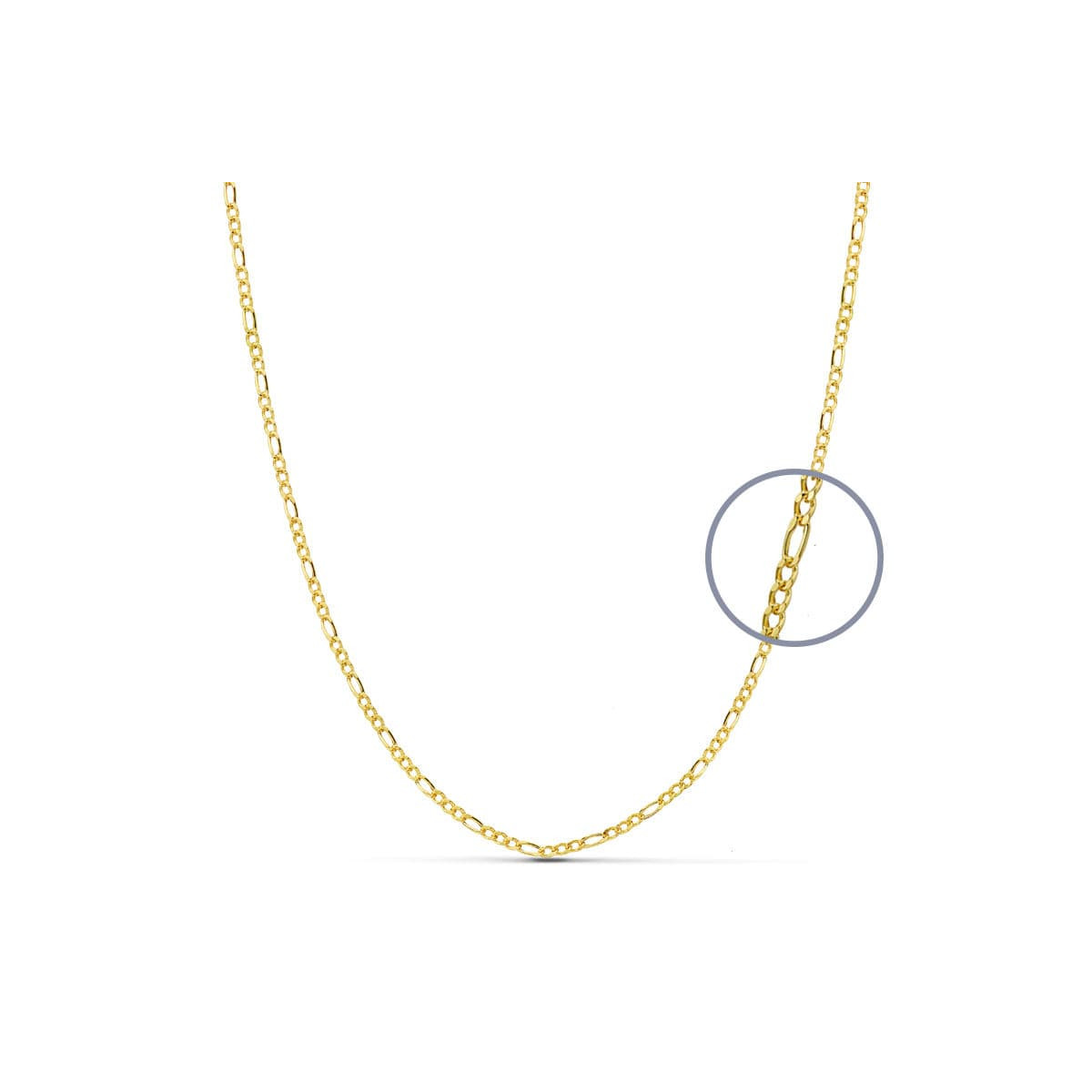 18K CADENA ORO AMARILLO CARTIER 50CM HUECA 1.5 MM