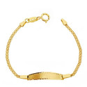18K PULSERA ORO AMARILLO ESCLAVA CADENA BISMARK. 12CM 18K PULSERA ORO AMARILLO ESCLAVA CADENA BISMARK. 12CM