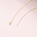 18K CADENA ORO AMARILLO ESLABONES OVALES TALLADOS. ANCHO: 1MM LARGO: 40CM 18K CADENA ORO AMARILLO ESLABONES OVALES TALLADOS. ANCHO: 1MM LARGO: 40CM