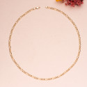 18K CADENA ORO AMARILLO HUECA ESLABON TIPO CARTIER ANCHO 4.5 MM LARGO 60CM 18K CADENA ORO AMARILLO HUECA ESLABON TIPO CARTIER ANCHO 4.5 MM LARGO 60CM