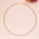 18K CADENA ORO AMARILLO HUECA ESLABON TIPO CARTIER ANCHO 5.5 MM LARGO 60CM 18K CADENA ORO AMARILLO HUECA ESLABON TIPO CARTIER ANCHO 5.5 MM LARGO 60CM