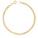 18K PULSERA ORO AMARILLO ROLO HUECA ANCHO 3 MM LARGO 19CM 18K PULSERA ORO AMARILLO ROLO HUECA ANCHO 3 MM LARGO 19CM