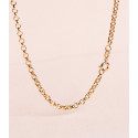 18K CADENA ORO AMARILLO ROLO HUECO ANCHO: 3 MM. LARGO: 50CM CIERRE REASA 18K CADENA ORO AMARILLO ROLO HUECO ANCHO: 3 MM. LARGO: 50CM CIERRE REASA