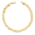 18K PULSERA ORO AMARILLO ANCLA HUECA ANCHO: 5 MM LARGO: 20CM