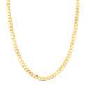 18K CADENA ORO AMARILLO BARBADA HUECA LARGO 60CM ANCHO 5.3 MM 18K CADENA ORO AMARILLO BARBADA HUECA LARGO 60CM ANCHO 5.3 MM