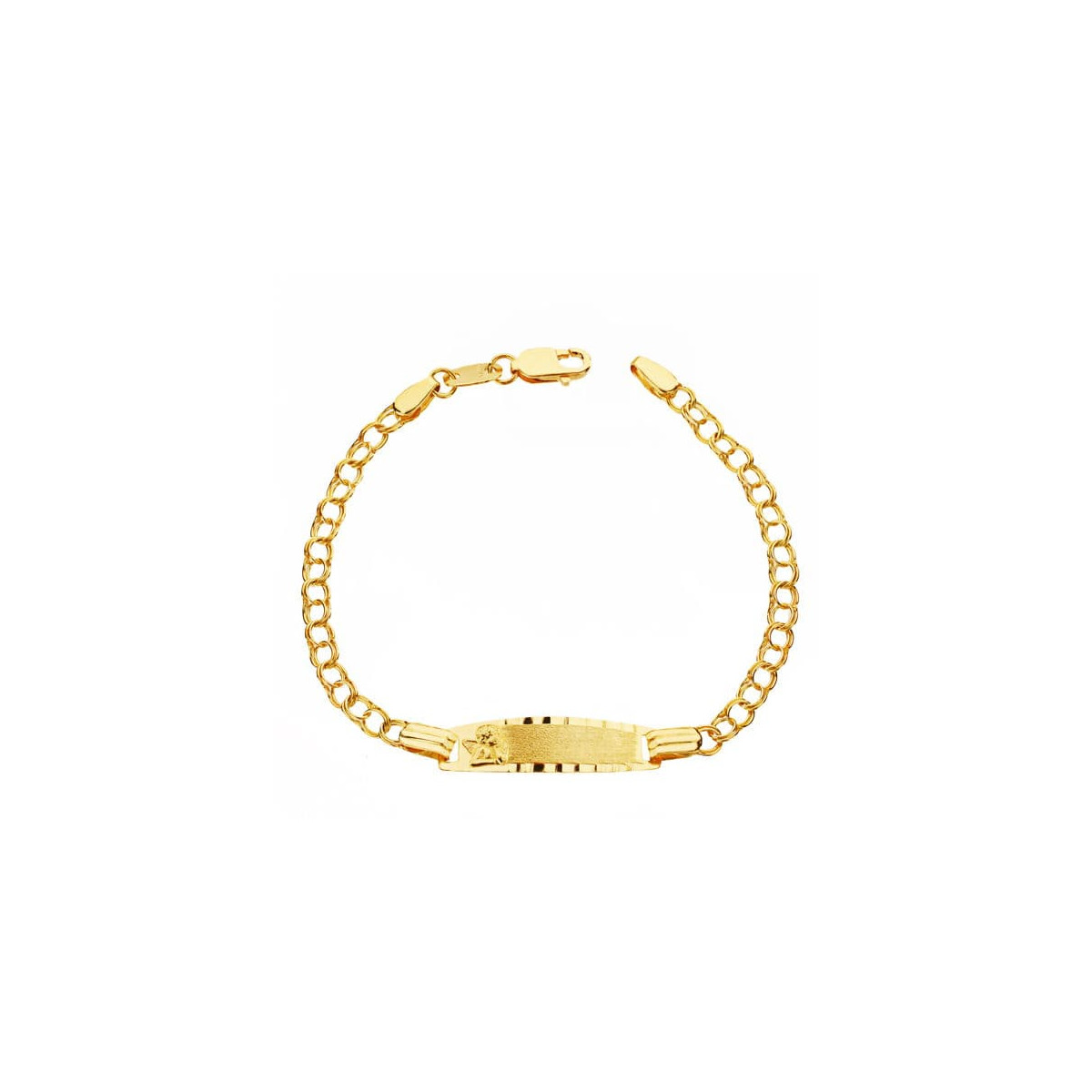 18K PUPLSERA ORO AMARILLO ESCLAVA HUNGARA 12.5 CM 2.5 MM