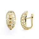 18K PENDIENTES ORO AMARILLO CALADOS 14X7 MM CIERRE CATALÁN 18K PENDIENTES ORO AMARILLO CALADOS 14X7 MM CIERRE CATALÁN