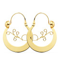18K AROS CRIOLLAS ORO AMARILLO CANARIAS 30X24 MM 18K AROS CRIOLLAS ORO AMARILLO CANARIAS 30X24 MM