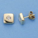 18K PENDIENTES ORO AMARILLO CUADRADOS 6X6 MM 18K PENDIENTES ORO AMARILLO CUADRADOS 6X6 MM