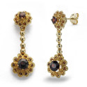 18K PENDIENTES LARGOS. 2 CUAJOS. ORO AMARILLO 30X10 MM CIERRE A PRESIÓN 18K PENDIENTES LARGOS. 2 CUAJOS. ORO AMARILLO 30X10 MM CIERRE A PRESIÓN