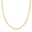 18K CADENA ORO AMARILLO MACIZA SINGAPUR 50CM 4 MM