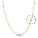 18K CADENA ORO AMARILLO MACIZA BILBAO 40CM 1.8 MM 18K CADENA ORO AMARILLO MACIZA BILBAO 40CM 1.8 MM