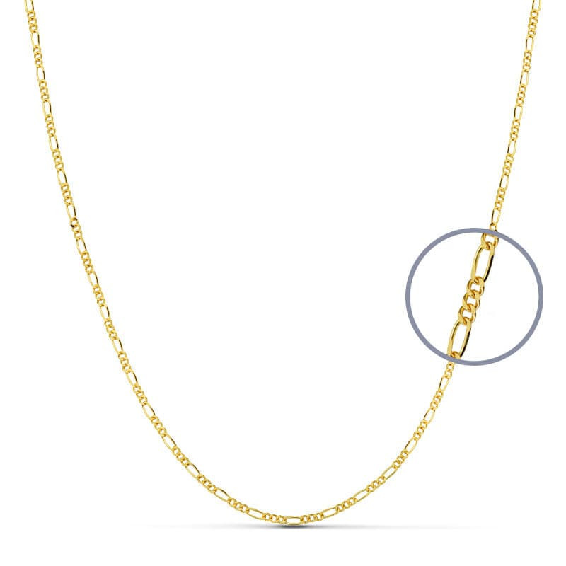 18K CADENA ORO AMARILLO MACIZA CARTIER 50CM 1.2 MM