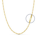 18K CADENA ORO AMARILLO MACIZA CARTIER 3X1 50CM 1.7 MM
