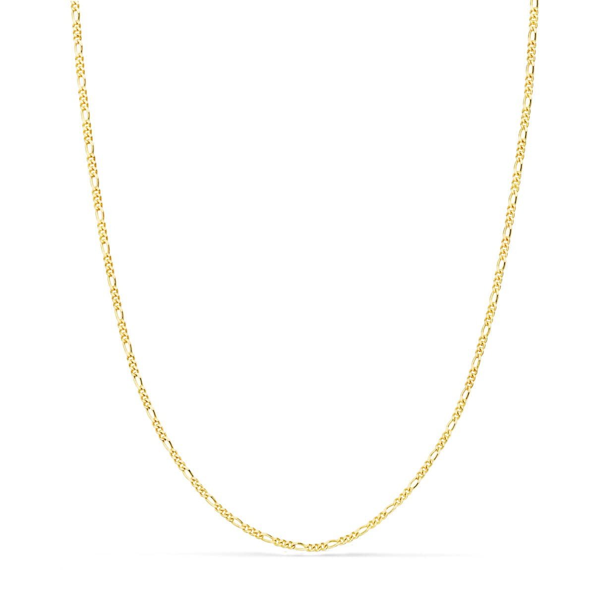 18K CADENA ORO AMARILLO MACIZA CARTIER 3X1 60CM 1 MM