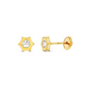18K PENDIENTES ORO AMARILLO ESTRELLA 6X5 MM CIERRE TUERCA 18K PENDIENTES ORO AMARILLO ESTRELLA 6X5 MM CIERRE TUERCA