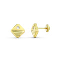 18K PENDIENTES ORO AMARILLO CUADRADOS 7X7 MM. CIERRE TUERCA 18K PENDIENTES ORO AMARILLO CUADRADOS 7X7 MM. CIERRE TUERCA