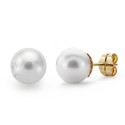 18K PENDIENTES PERLA AUSTRALIANA ORO AMARILLO 9 5-10 MM CIERRE PRESION 18K PENDIENTES PERLA AUSTRALIANA ORO AMARILLO 9 5-10 MM CIERRE PRESION