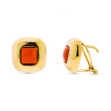18K PENDIENTES ORO AMARILLO CORAL CUADRADO 18K PENDIENTES ORO AMARILLO CORAL CUADRADO