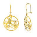 18K PENDIENTES ORO AMARILLO REDONDOS MOTIVOS CALADOS CIERRE GANCHO 18K PENDIENTES ORO AMARILLO REDONDOS MOTIVOS CALADOS CIERRE GANCHO