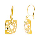 18K PENDIENTES ORO AMARILLO LARGOS CALADOS 31X16 MM CIERRE GANCHO. 18K PENDIENTES ORO AMARILLO LARGOS CALADOS 31X16 MM CIERRE GANCHO.