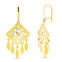18K PENDIENTES ORO AMARILLO LARGOS CALADOS LAGRIMAS CIERRE GANCHO 18K PENDIENTES ORO AMARILLO LARGOS CALADOS LAGRIMAS CIERRE GANCHO